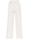Brunello Cucinelli Wide-leg Trousers With Tailored Silhouette And Soft Finish In White
