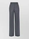 Brunello Cucinelli Wide-leg Trousers With Front Pleats And Pockets In Gray