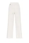 Brunello Cucinelli Wide-leg Trousers With Tailored Silhouette And Soft Finish In White
