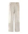 Brunello Cucinelli Wide-leg Velvet Trousers In White