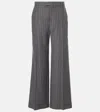 Brunello Cucinelli Striped Tailored Trousers In Grey