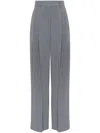 Brunello Cucinelli Suits Wide Leg Pants Clothing In 灰色
