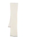 Brunello Cucinelli Wide-ribbed Cashmere Scarf In Neutrals