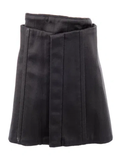 Pre-owned Brunello Cucinelli Wide Satin Waist Belt W/ Tags In Grey