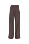 Brunello Cucinelli Wide Smart Trousers In Chocolate