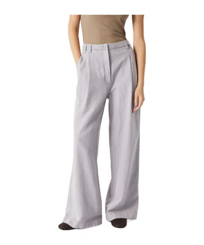 Brunello Cucinelli Wide Smart Trousers In Gray
