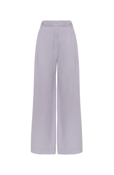 Brunello Cucinelli Wide Smart Trousers In Purple