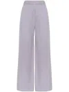 Brunello Cucinelli Wide Smart Trousers In Purple