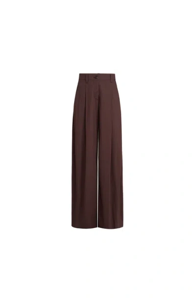 Brunello Cucinelli Wide Trousers In Brown