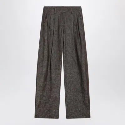 BRUNELLO CUCINELLI BRUNELLO CUCINELLI WIDE TROUSERS IN BLEND
