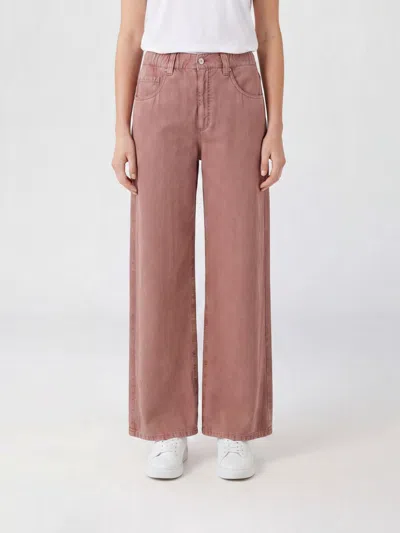 Brunello Cucinelli Jeans Woman Color Pink In Brown