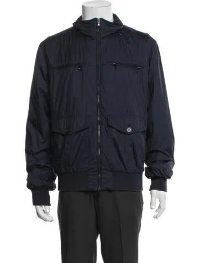 Pre-owned Brunello Cucinelli Windbreaker In Blue