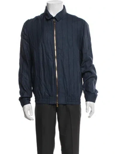 Pre-owned Brunello Cucinelli Windbreaker In Blue