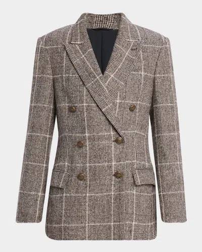 Brunello Cucinelli Windowpane Double-breasted Jacket