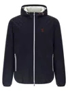 Brunello Cucinelli Windproof Technical Fabric Down Jacket In Blue