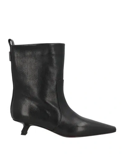 Brunello Cucinelli Woman Ankle Boots Black Size 8 Leather, Ecobrass