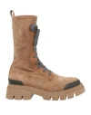 Brunello Cucinelli Woman Ankle Boots Camel Size 6 Leather In Beige