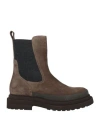 Brunello Cucinelli Woman Ankle Boots Taupe Size 8 Leather In Blue