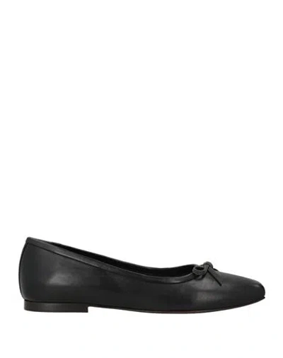 Brunello Cucinelli Woman Ballet Flats Black Size 8 Leather
