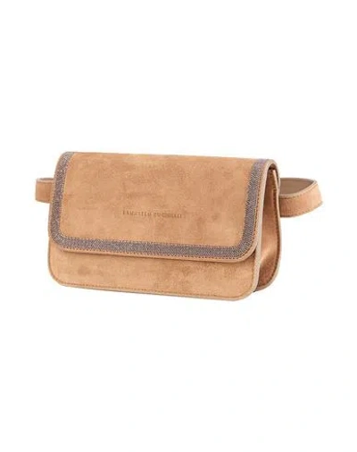 Brunello Cucinelli Woman Belt Bag Camel Size - Leather In Orange