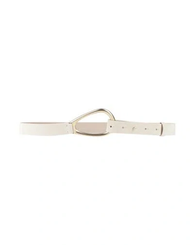 Brunello Cucinelli Woman Belt Beige Size M Leather In Neutral