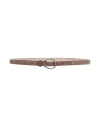Brunello Cucinelli Woman Belt Chocolate Brown Size L Leather