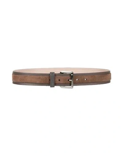 Brunello Cucinelli Woman Belt Chocolate Brown Size L Leather
