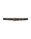 Brunello Cucinelli Woman Belt Dark Brown Size S Leather In Brown