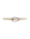 Brunello Cucinelli Woman Belt Ivory Size Xs Soft Leather In White