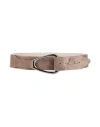 Brunello Cucinelli Woman Belt Khaki Size L Leather In Brown