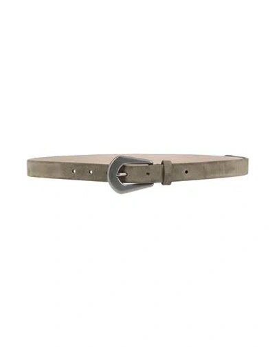 Brunello Cucinelli Woman Belt Sage Green Size M Leather