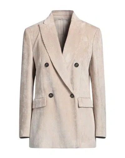 Brunello Cucinelli Woman Blazer Beige Size 8 Viscose