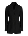 Brunello Cucinelli Blazer Aus Einer Wollmischung Mit Zierperlen In Black