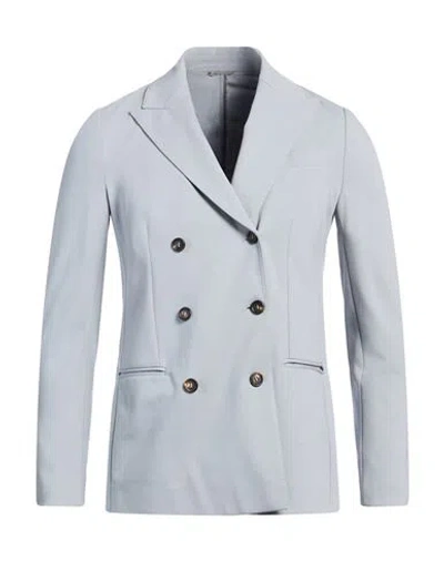 Brunello Cucinelli Woman Blazer Grey Size 6 Cotton, Polyamide, Elastane, Brass In Gray