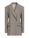 Brunello Cucinelli Double-breasted Suit Jacket In Sand