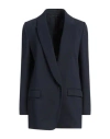 Brunello Cucinelli Single-breasted Cotton-blend Blazer In Blue