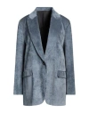 Brunello Cucinelli Woman Blazer Pastel Blue Size 12 Viscose