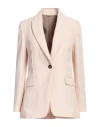 Brunello Cucinelli Woman Blazer Pink Size 2 Viscose, Polyamide, Brass