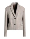 Brunello Cucinelli Single-breasted Blazer In Gray