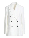 Brunello Cucinelli Woman Blazer White Size 6 Cotton In White