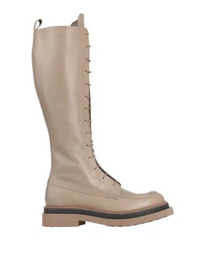 Brunello Cucinelli Woman Boot Beige Size 7 Leather