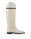 Brunello Cucinelli Woman Boot Beige Size 8 Leather In Beige