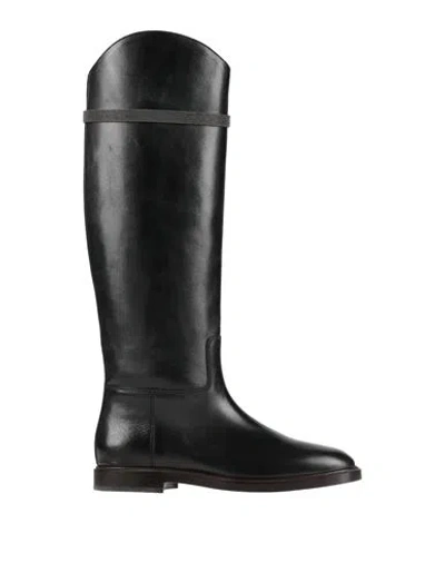 Brunello Cucinelli Woman Boot Black Size 7 Leather