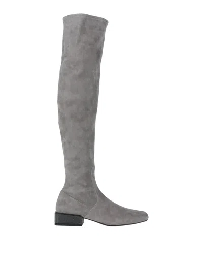 Brunello Cucinelli Knee Boots In Grey