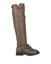 Brunello Cucinelli Knee Boots In Beige