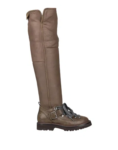Brunello Cucinelli Knee Boots In Beige