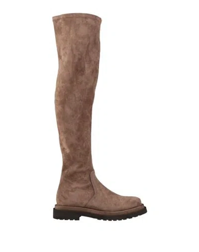 Brunello Cucinelli Woman Boot Light Brown Size 9 Leather