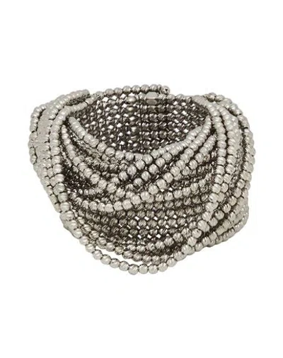Brunello Cucinelli Woman Bracelet Silver Size - 925/1000 Silver