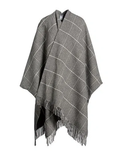 Brunello Cucinelli Woman Cape Black Size Onesize Cashmere, Viscose, Polyester
