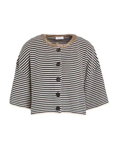 Brunello Cucinelli Woman Cardigan Beige Size 3xl Cotton, Polyamide, Polyester In Brown